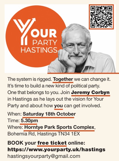 Corbyn speaks in Hastings